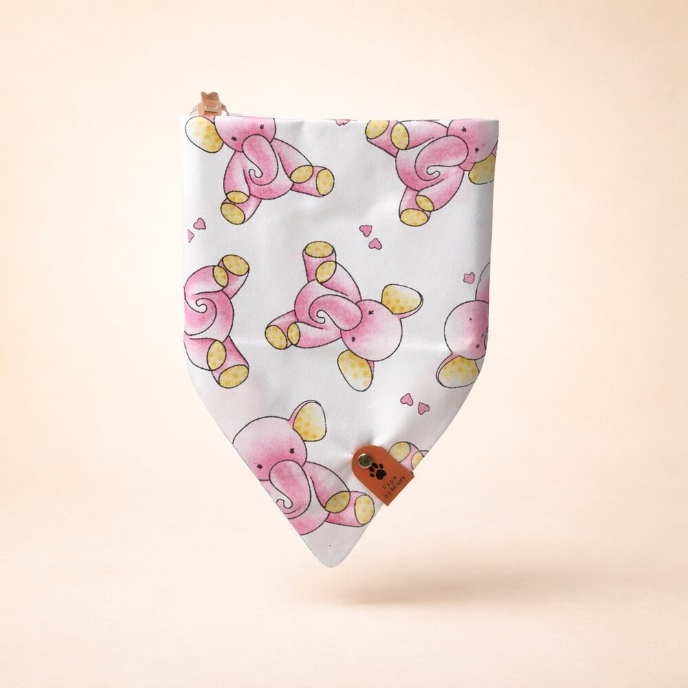 Reversible Dog & Cat Bandana | 10" Neck | Handmade 100% Cotton | Snap Closure |